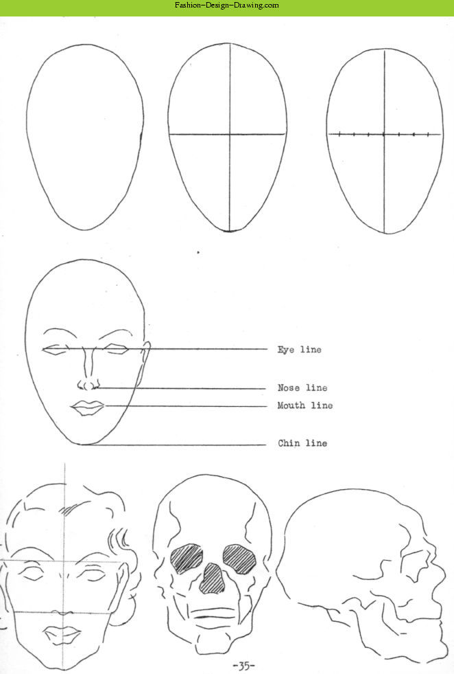 Fashion Design Drawing - Fashion Sketches Head and Face 1.jpg